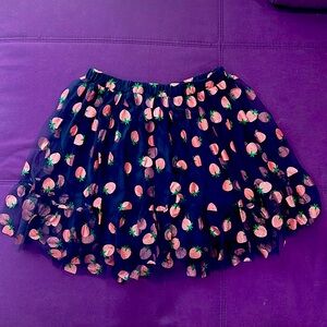 NWOT Unique Vintage Smak Parlour Strawberry Tulle Skirt L